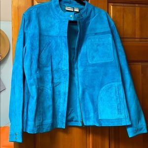 Chico’s Turquoise Suede size 3 jacket